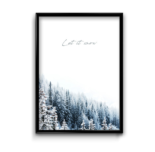 plakaty Plakat Let it Snow