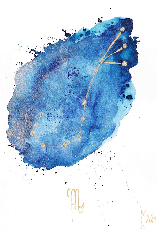 plakaty Plakat Gwiazdozbiór Skorpiona Znak Zodiaku SKORPION