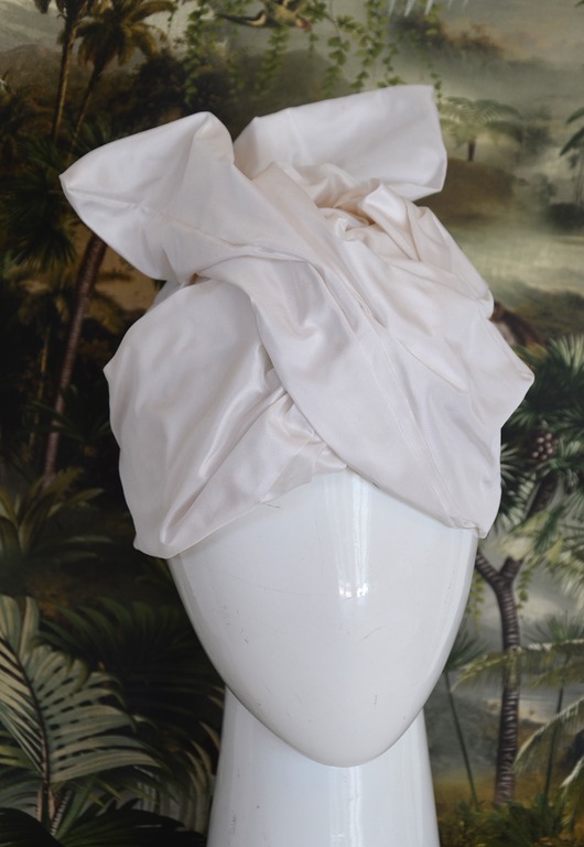 Ślubne ozdoby do włosów Turban z jedwabiu