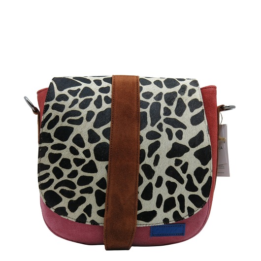 torby na ramię Torebka damska klasyczna zamszowa ze skrawków regulowany pasek eko OLIVKA