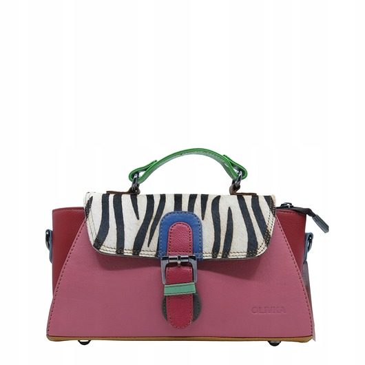 torby na ramię Torebka damska skórzana retro do ręki regulowany pasek elegancka eko OLIVKA