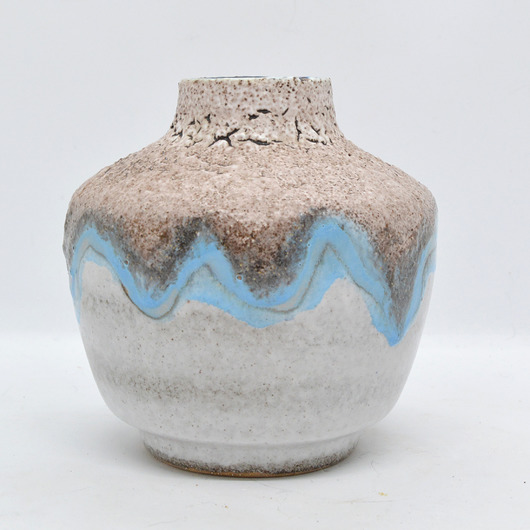 wazony Ceramiczny wazon VEB Haldensleben, Niemcy, lata 70.