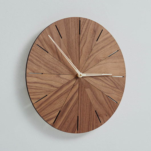 zegary Duży zegar z drewna orzecha amerykańskiego