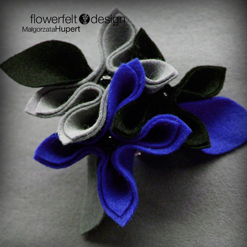CzarnySzaryChabrowy FlowerFelt Design