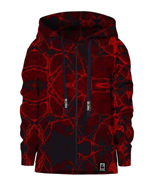 bluzy dla chłopców Bluza Zamek Chłopiec DR.CROW Marble Dark
