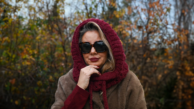 czapki damskie Balaclava alpaka  i jedwab handmade, ręcznie szydełkowana zimowa kominiarka