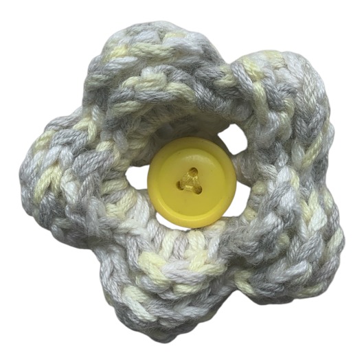 ubranka dla zwierząt Szydełkowy Kwiat - ozdoba na obrożę dla psa , kota