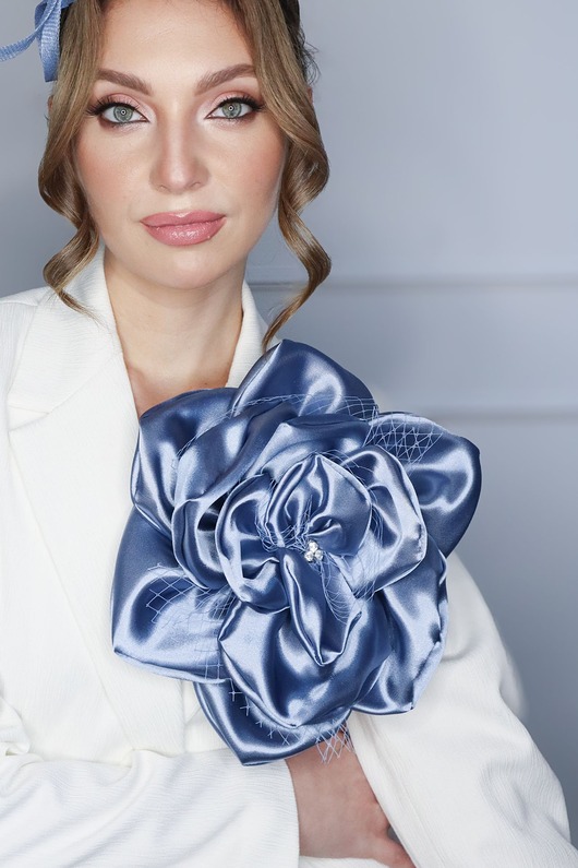 fascynatory PRIMAVERA błękitna broszko-spinka