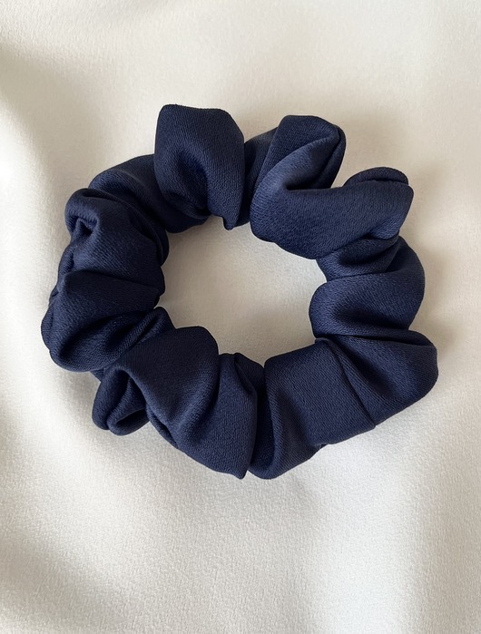 gumki do włosów Granatowa scrunchie do włosów Neva
