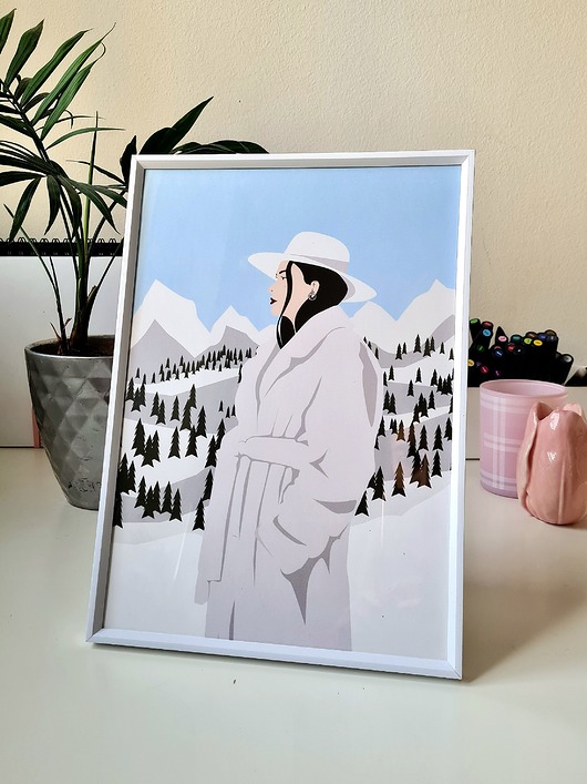 grafiki i ilustracje Lady in White