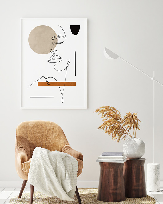 Seria Linie - plakat Twarz  HOG STUDIO