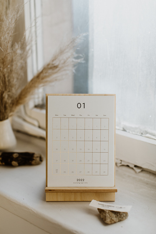 kalendarze i plannery Kalendarz na biurko GOLD