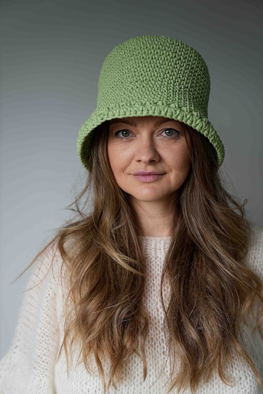 kapelusze damskie Kapelusz Nina, matcha, handmade