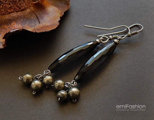 Onyks i Piryt MAREMI Jewelry