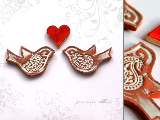 piernikowe love + frywolitkowe magnesy katha