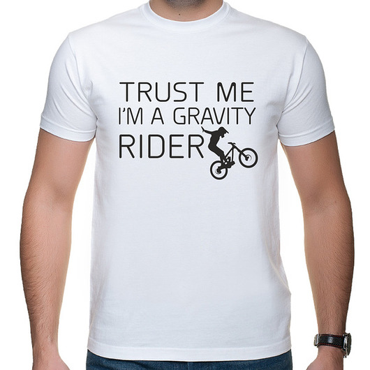 t-shirty męskie Koszulka T-SHIRT, Trust me i"m a gravity rider