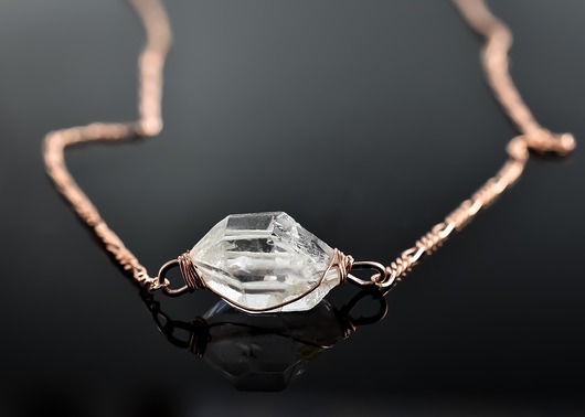 925 Naszyjnik "Diament Herkimera" MadamLili