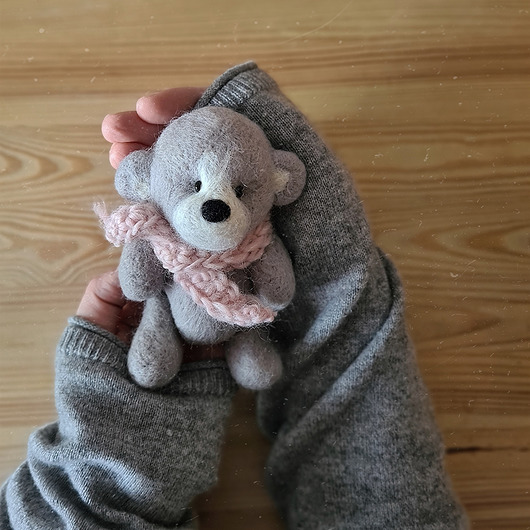 misie i maskotki Filcowy Miś