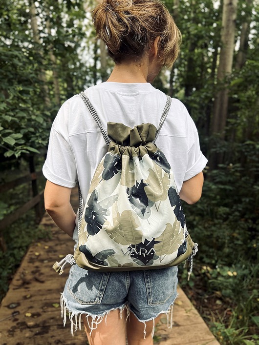 plecaki Worek plecak streetwear BANANOWIEC khaki