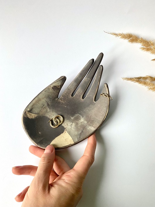pojemniki na biżuterię Ceramiczna Łapka Księżyc