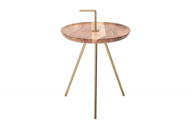 Stolik dekoracyjny Clever drewno akacjowe 36cm Home Design