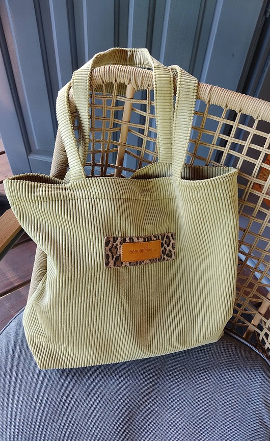 torby na ramię Torba wielozadaniowa ze sztruksu limonka