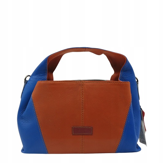 torby na ramię Torebka damska skórzana do ręki ze skrawków skór elegancka kolorowa OLIVKA