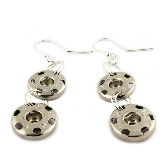 Beauty Industrial silver snap Modny Design