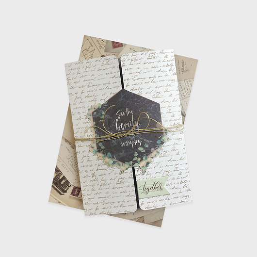 Kartka na ślub "Letter" Joanna Klupś