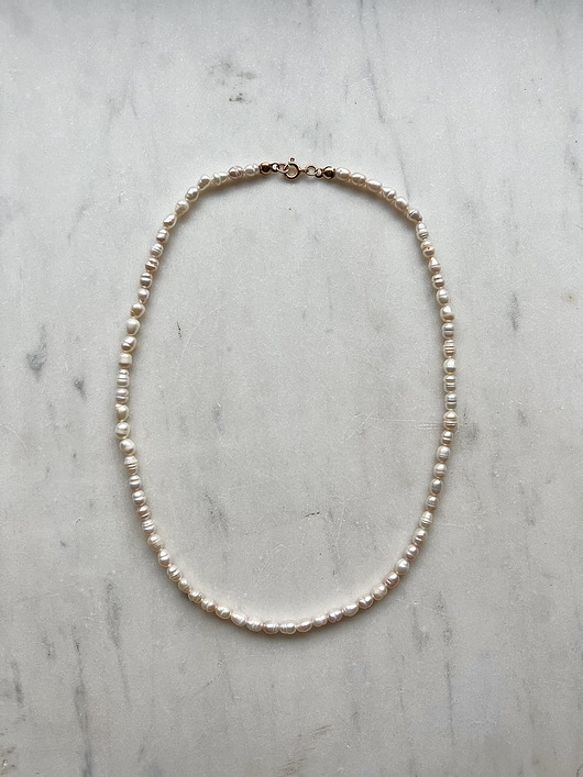 złote naszyjniki Naszyjnik LILY perłowy klasyczny naszyjnik