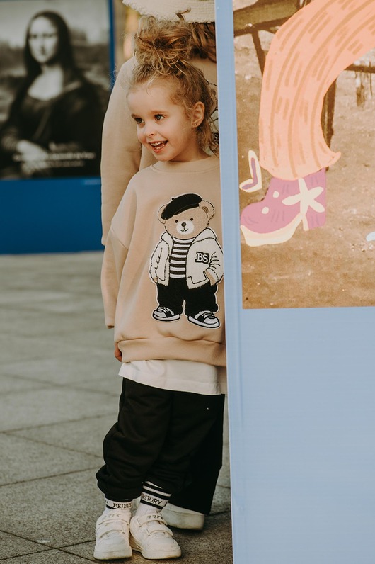 bluzy dla chłopców Bluza oversize Louis Teddy