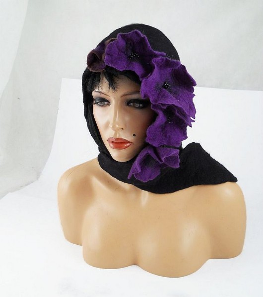 Russian Beauty : Jedwabnofilcowy Kapelusz/Czapka filcant