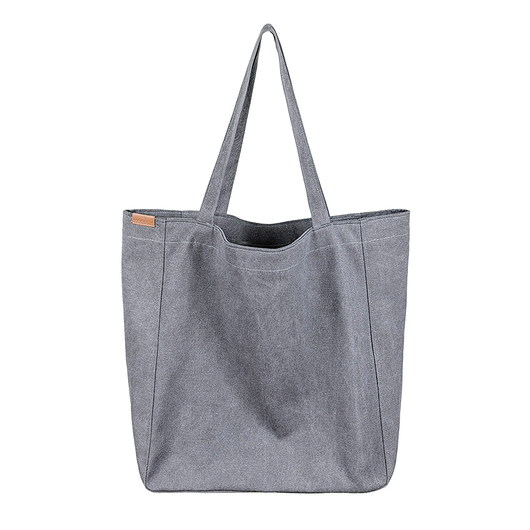 Lazy bag torba grafitowa na zamek / vegan hairoo