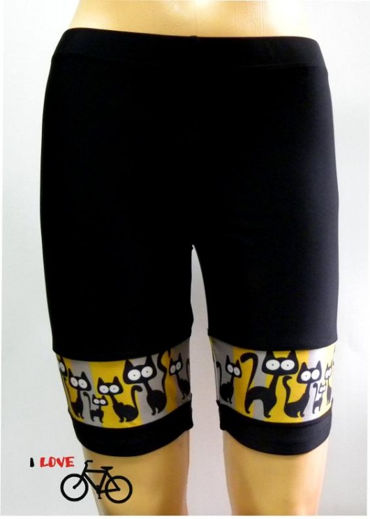 Kolarki,getry na rower z kotami:) Rozmiar S/M Gaul Designs
