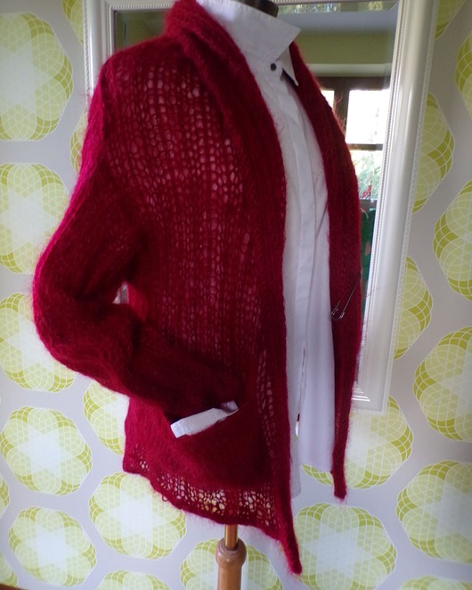 kardigany damskie Moherowy sweter