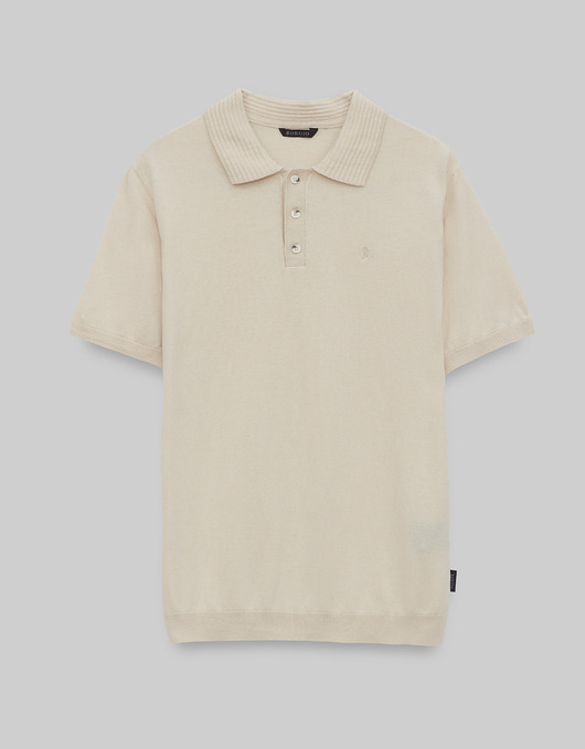 t-shirty męskie Koszulka polo colliano beżowy