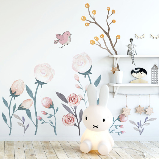 Naklejki ścienne Pastelowa łąka Make My Wall 