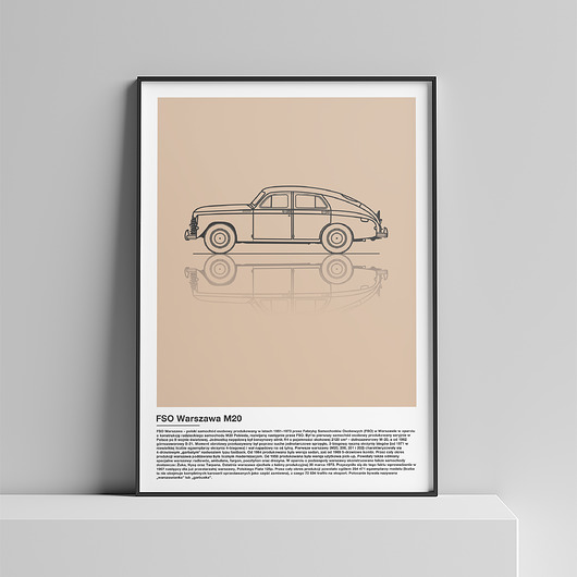 plakaty Plakat Polska Motoryzacja - Warszawa M20