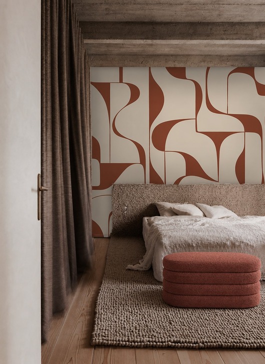 tapety i naklejki ścienne Tapeta - Abstrakcyjny mural geometryczny
