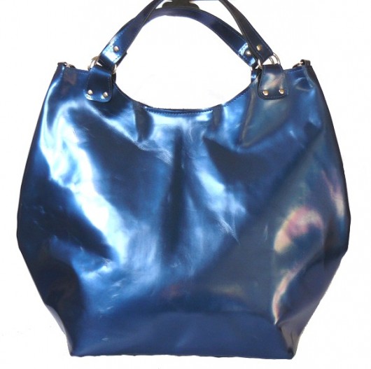 Blue metalic bag- Sale Łagoda