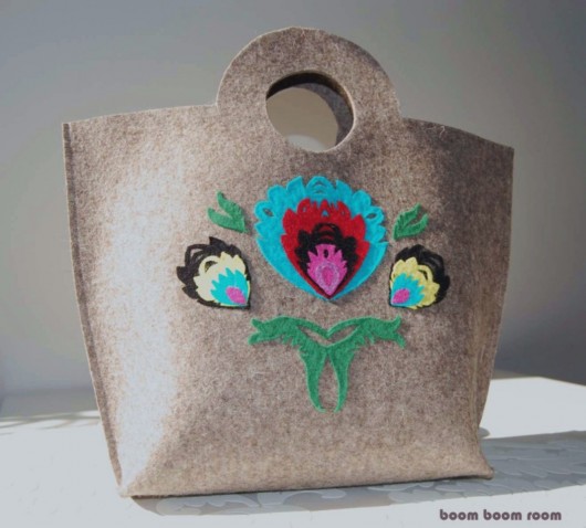 ETNO INSPIRED FELT BAG+pasek dla Pani Basi boom boom room