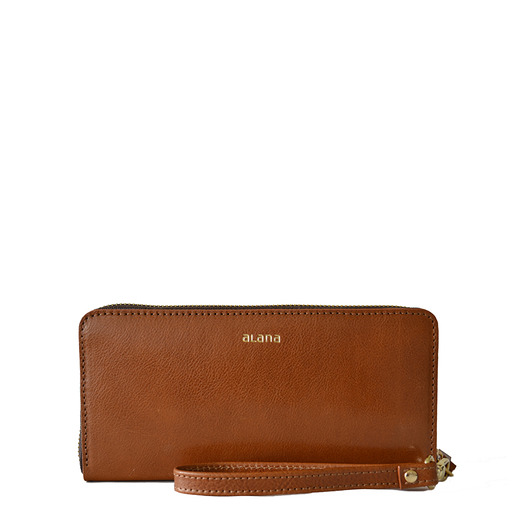 Skórzany klasyczna portfel z paskiem Alana Leather Studio
