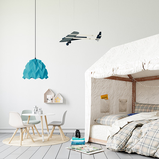 lampy wiszące Lampa wisząca origami ICEBERG S turkusowa