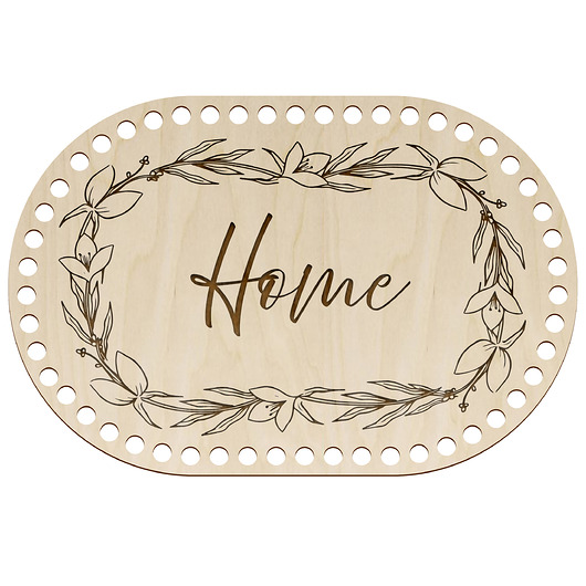 makramy Baza do Koszyka Szydełkowania DUŻA 30x20cm Spód Dno ze Sklejki do MAKRAMY