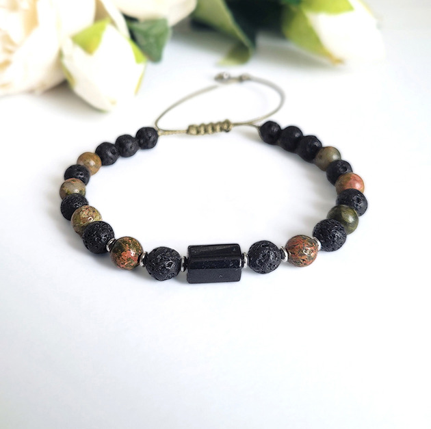 biżuteria męska Ochrona i szczęśliwy związek- bransoletka męska