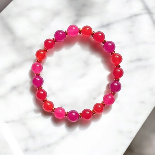 bransoletki z kamieni naturalnych SUMMER ENERGY : bransoletka na gumce : jadeit IV