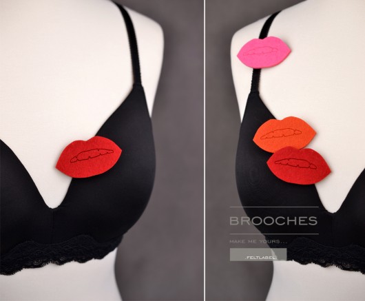 FeltLips felt label