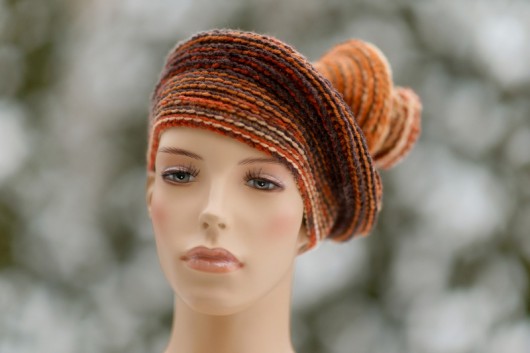 Beret &quot; Paris brunes &quot; HERBE DESIGN