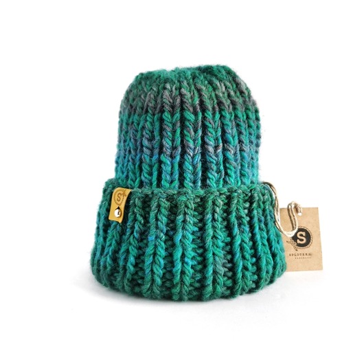 czapki damskie MAXCOLOR zimowa czapka "morska toń"