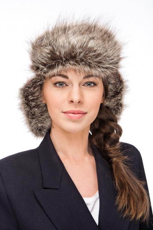 Czapka uszatka folk czerwona moxos